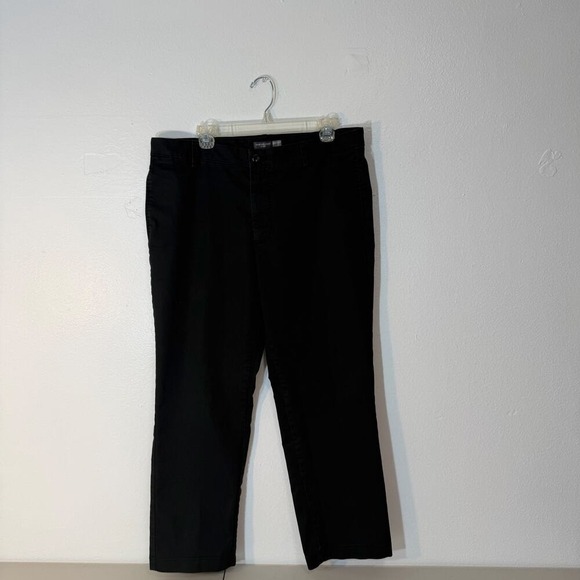 Van Heusen Other - Van Heusen Flex Straight Black Chino Pants Mens 36x29 Stretch Dress Casual
